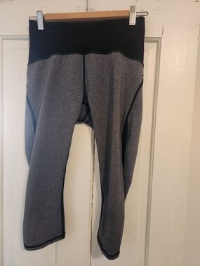 Lululemon athletica  Gray and Black High-Rise Leggings